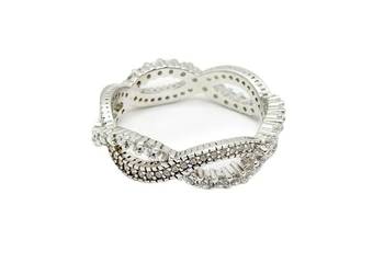 Nowy Srebrny Rodowany Pierścionek Próby 925 4,18g Rozmiar 22