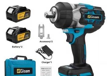 Klucz udarowy Bezszczotkowy Gisam / OneVan 2800Nm!Dwie baterie!Box!