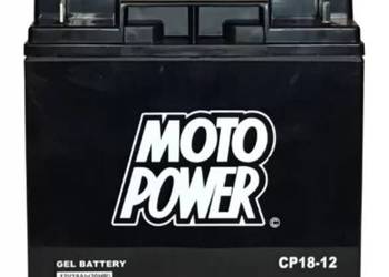 Akumulator motocyklowy 12V 18Ah MotoPower CP18-12