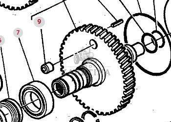 Massey Ferguson 3690 Koło Zębate Zębnik Zębatka 89 Zębów CZĘŚCI 3712741M11