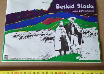 425. BESKID ŚLĄSKI 1982 Mapa z PRLu