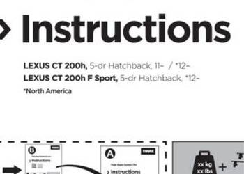 Thule belki dachowe do Lexus CT 200 h