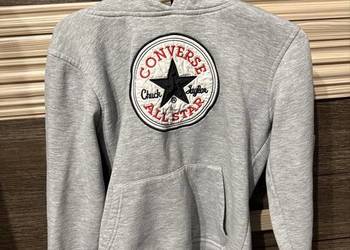 Bluza z Kapturem Converse Szara Meska Unisex Rozmiar S Bawełna