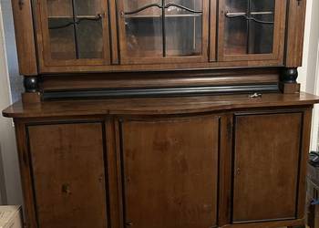 Zestaw mebli witryna i kredens z lat 20. antyki
