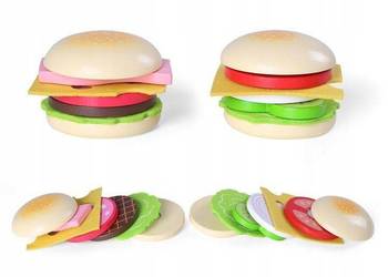 Drewniany hamburger zestaw 2 sztuki Ecotoys