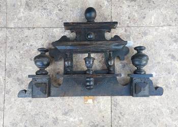 nr23 korona starego zegara ściennego szerokość 38cm wysokość 24cm