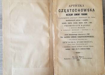 Apteczka częstochowska, I. Poech, 1896