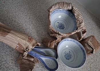 Miseczki i łyżeczki chińskie zestaw