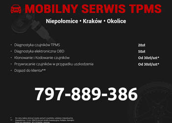 Programowanie czujników TPMS, Klonowanie, Serwis | Niepołomice-Kraków