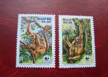 Brazylia 1984 MNH Mi. 2052/53 Fauna Małpy  a