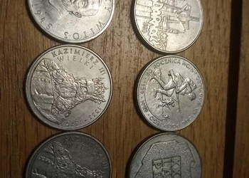 Monety PRL solidarność 500zl,100zl, 10000 Witos Kazimierz Wielki
