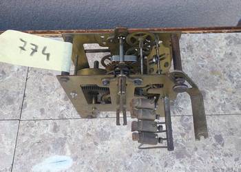 774 Mechanizm zegara ściennego jak GB P48 Mod 1915 sprawny 4 młotki