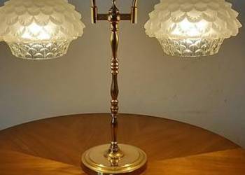 Dwuramienna lampa z mosiądzu. Wysyłka