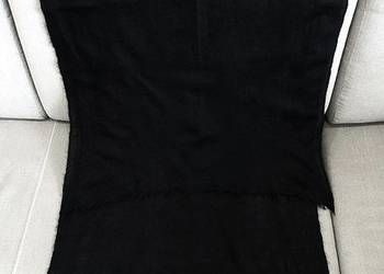 Szal Kaszmirowy 100% Kaszmir Czarny Duży Luksusowa Marka Jaeger