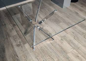 Stol chrom szklo okazja