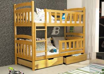 Łóżko piętrowe z jednym materacem robionym na wymiar