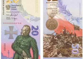 Banknot BITWA WARSZAWSKA. 2020 r. ZŁOTY NR + RADAR