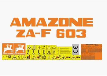 Naklejki Amazone ZA-F 603 mocny klej, odporne, laminat UV