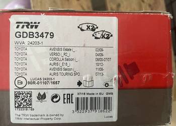 Klocki hamulcowe TRW 3479 Toyota