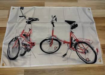 Baner 90x60cm materiał fiat 126p Maluch, Wigry 3, trabant 601, Wartburg 353