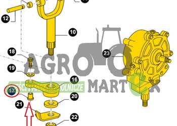 84017250 TULEJKA RAMIENIA PRZEKŁADNI CNH