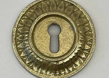 Mosiężny ozdobny szyld na klucz meblowy 51mm