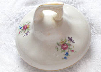 retro przykrywka do dzbanka, vintage pokrywka do mlecznika, prl naczynia