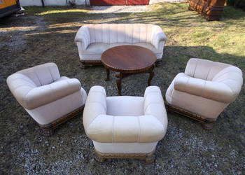 Okazja! Komplet tapicerowany neorenesans sofa fotele