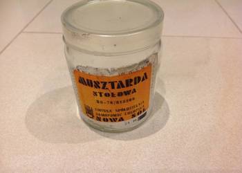 Stary Słoiczek po Musztardzie z Etykietą GS Samopomoc Chłopska NOWA SÓL Stary Słoiczek po Musztardzie z Etykietą GS Samopomoc Chłopska NOWA SÓL