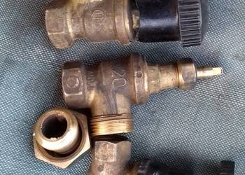 Zawór grzejnikowy 1/2 3/4 loft mosiężny śrubunek Dn15 DN20 pokrętło kurek