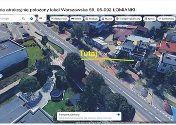 Sprzedam LOKAL UŻYTKOWY Łomianki Centrum ul Warszawska  (od ulicy)