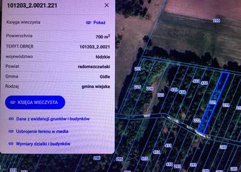 Dzialka rolno-rekreacyjna 700m2 woda prąd