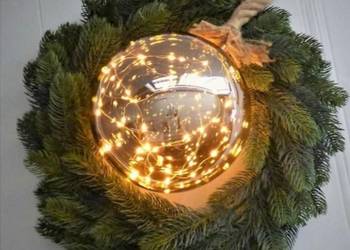 Ozdobna Kula świąteczna LED - wewnątrz Ø20cm 40L timer