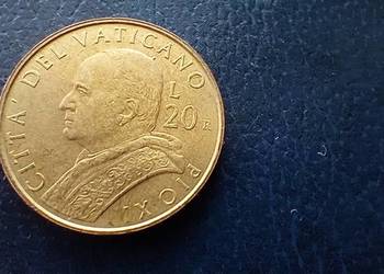 Stare monety 20 lir 2001 Watykan
