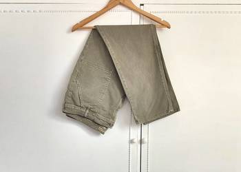 Wygodne oliwkowe spodnie F&F plus size 46 3XL bawełna militarne