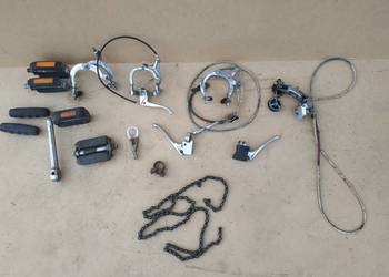 AKCESORIA ROWEROWE szczęki hamulcowe rowerowe hamulce rączki pedały RÓŻNE