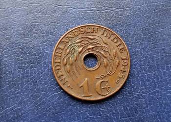 Stare monety 1 cent 1945 D Holenderskie Indie