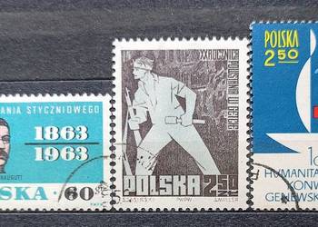 Znaczki polskie rok 1963 znaczki kasowane Znaczki polskie rok 1963 znaczki kasowane
