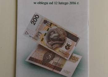 Prospekt emisyjny 200 zł Zmodernizowany banknot 2016 PL