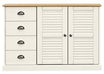 vidaXL Szafka z szufladami VIGO, 113x40x75 cm, biała(SKU:353188)