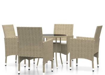 vidaXL 5-cz. zestaw mebli ogrodowych, polirattan(SKU:3058490)