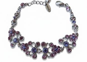 VINTAGE ELEGANCKA BRANSOLETKA BAŚŃ O LAWENDOWYCH OGRODACH KELSEY MOON