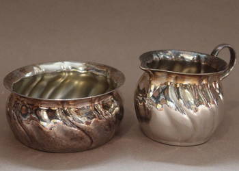 Komplet metalowa cukiernica z mlecznikiem nr 999 FiaF