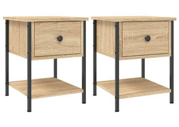 Stoliki nocne 2 szt. dąb sonoma 34x355x45 cm WM-825856