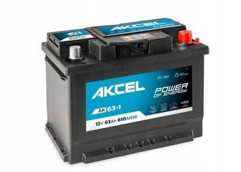 Akumulator Samochodowy AKCEL 12V 63Ah 610A (EN)