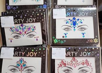 Kryształki na twarz PARTY JOY  Cyrkonie festiwalowe / imprezowe