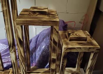 Latarnie drewniane 3szt