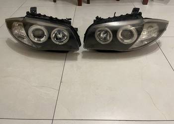Reflekotry/lampy (H7) przednie BMW 1, (E87,E81) przedlift, angel eyes, EU