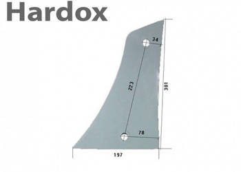 Pierś HARDOX L części do pługa UNIA grudziądz TUR IBIS VIS