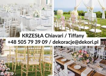 Krzesła Chiavari Złote Gdynia Gdańsk Sopot Tiffany Trójmiasto
